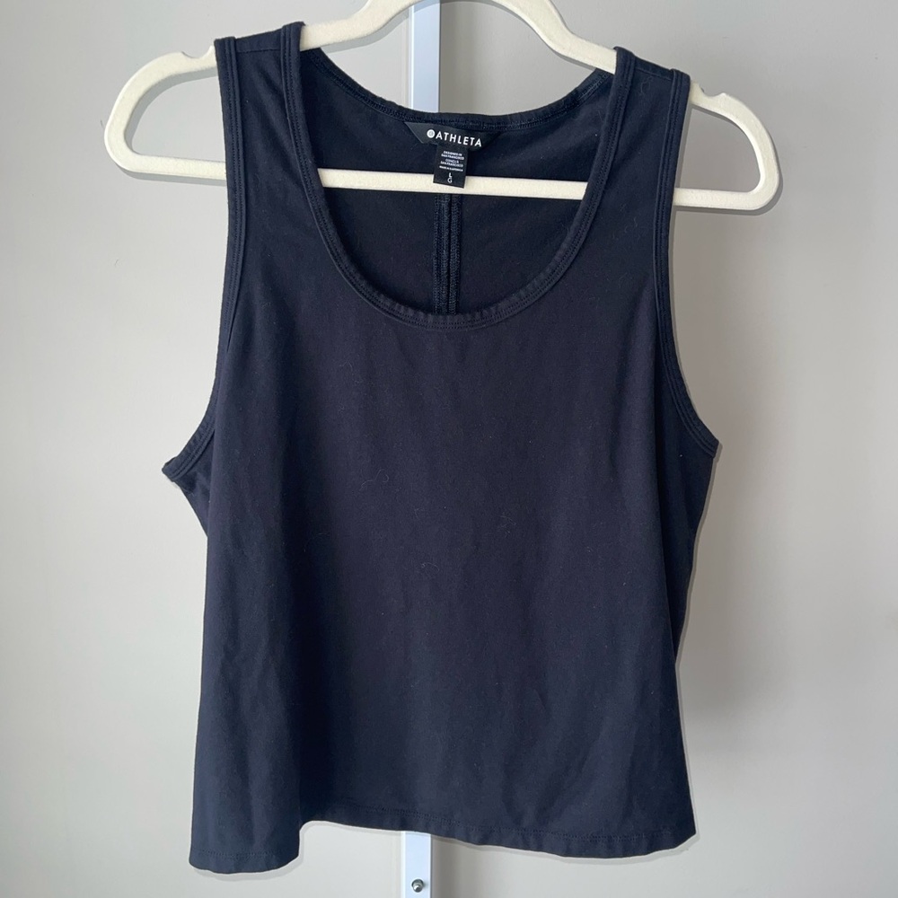Athleta Classic Black Tank Top Size Large